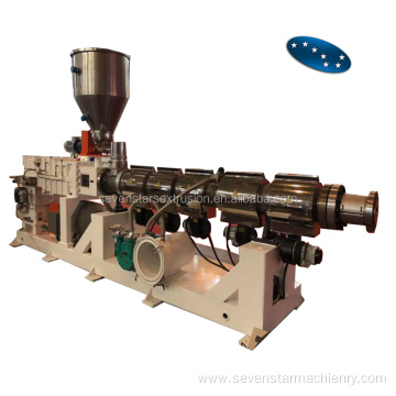 Parallel twin screw PVC profile making machine